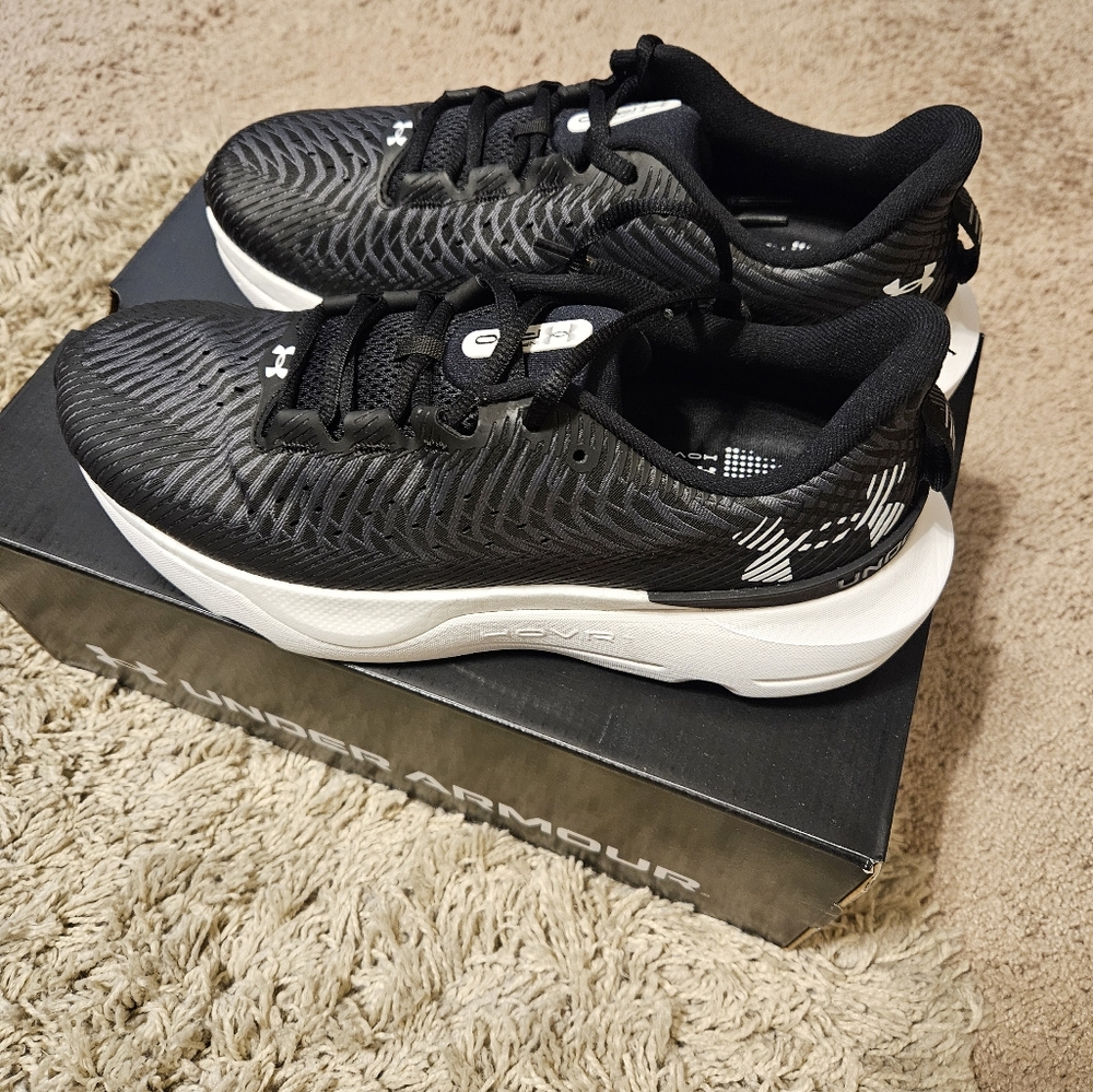 Under Armour Black and White Athletic Sneakers